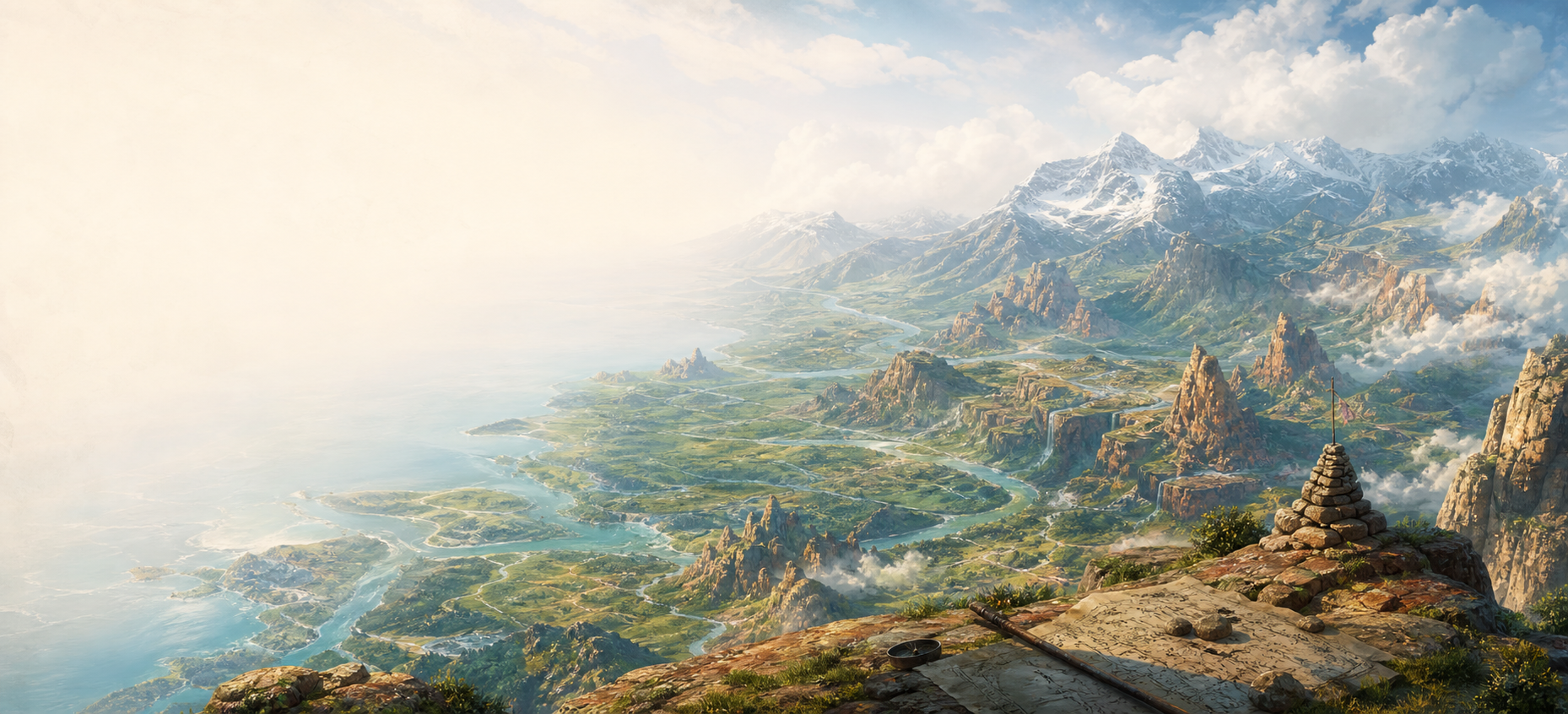 An atmospheric location representing preparation and exploration